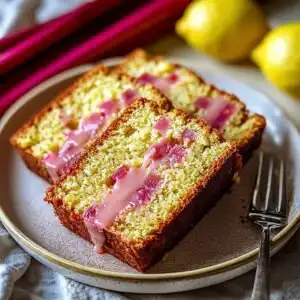 Delicious Lemon Rhubarb Bread