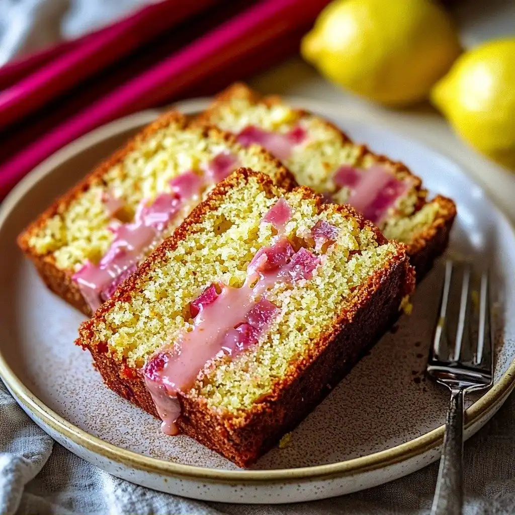 Delicious Lemon Rhubarb Bread - featured image