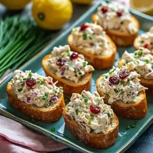 Simple Chicken Salad Tea Sandwiches