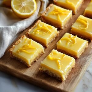 Homemade Greek Yogurt Lemon Bars