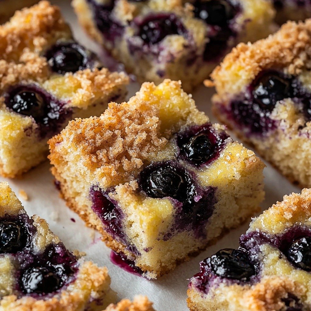 Moist Blueberry Buckle Cake with Cinnamon Streusel Topping - featured image