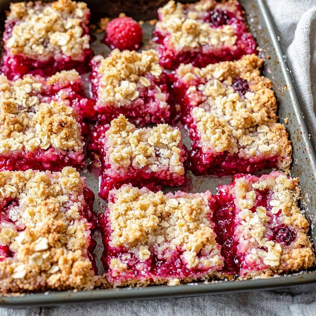 Rhubarb Oat Bars - featured image