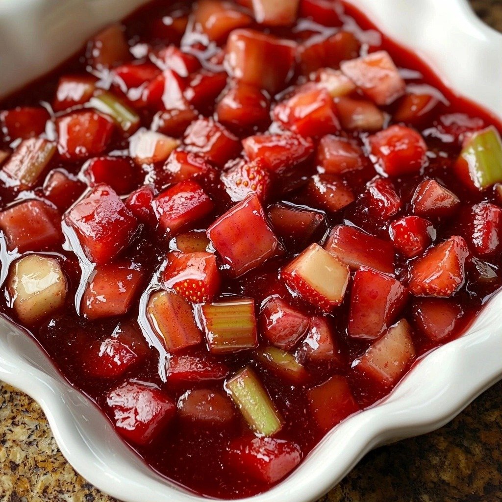 Strawberry Rhubarb Pie Filling (2 Ways: No-Cook and Easy 5 Minute Cooked Recipe) - featured image