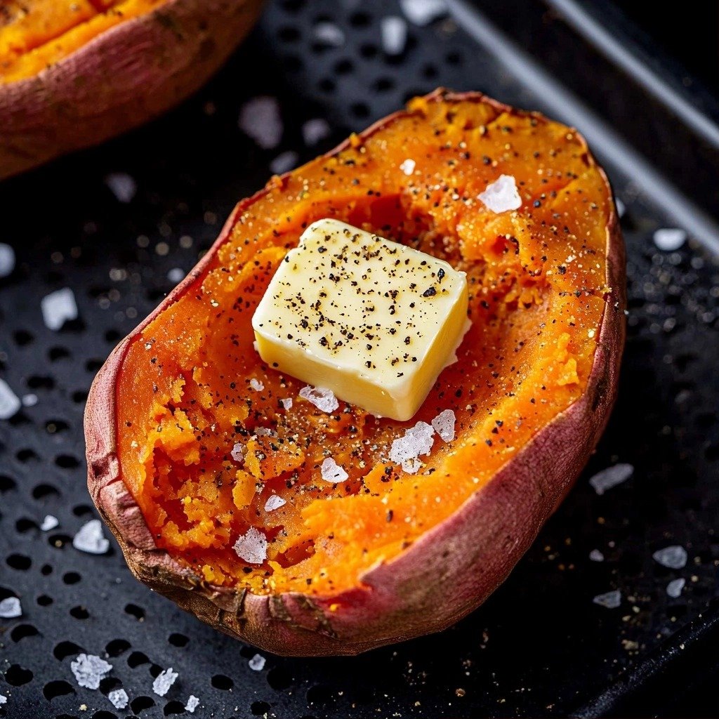 Air Fryer Baked Sweet Potato - featured image