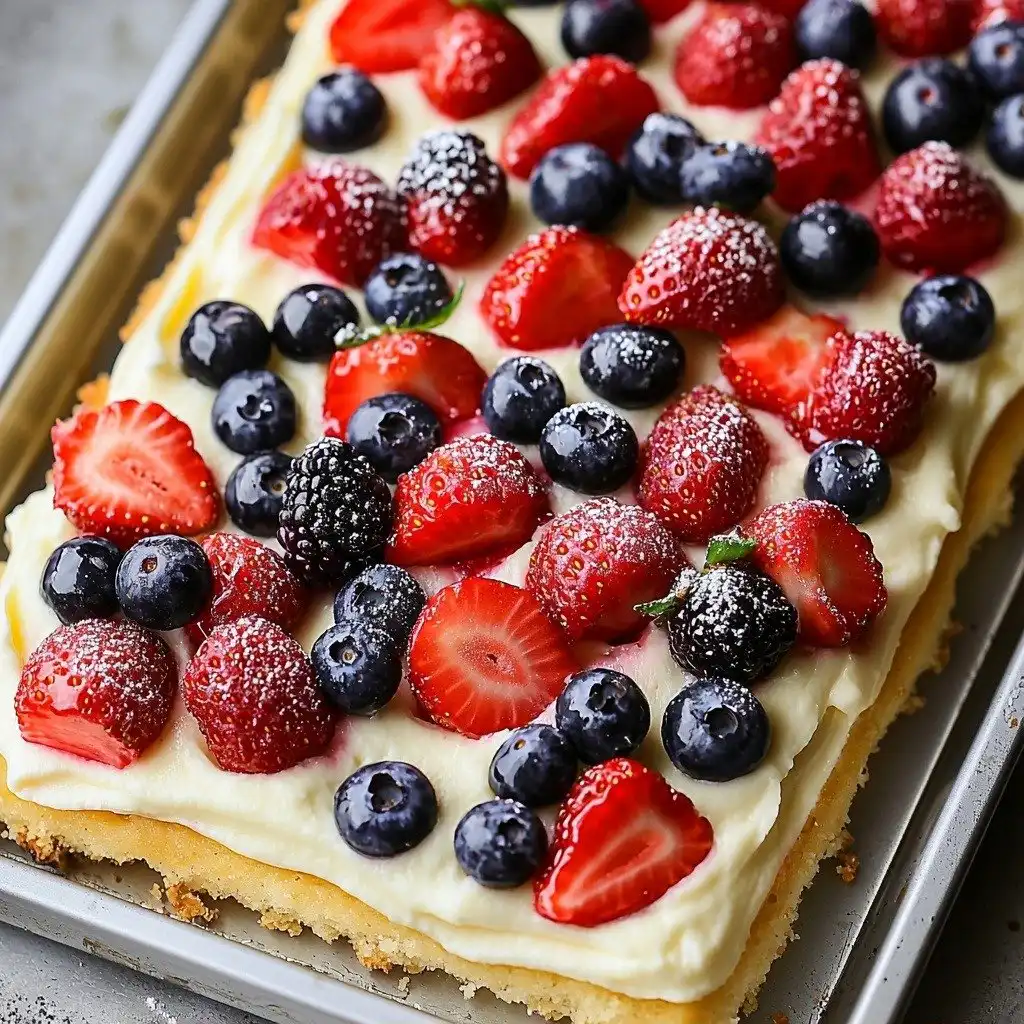 Sheet Pan Fruit Pizza - featured image