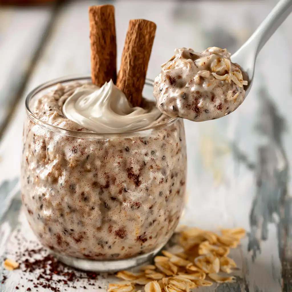 Cinnamon Roll Overnight Oats
