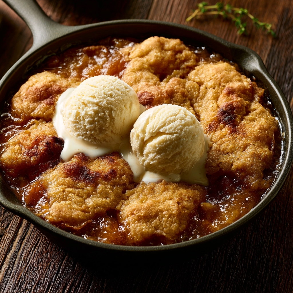 Easy Southern Peach Cobbler [with Canned Peaches]