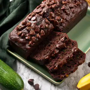 Moist Chocolate Zucchini Banana Bread