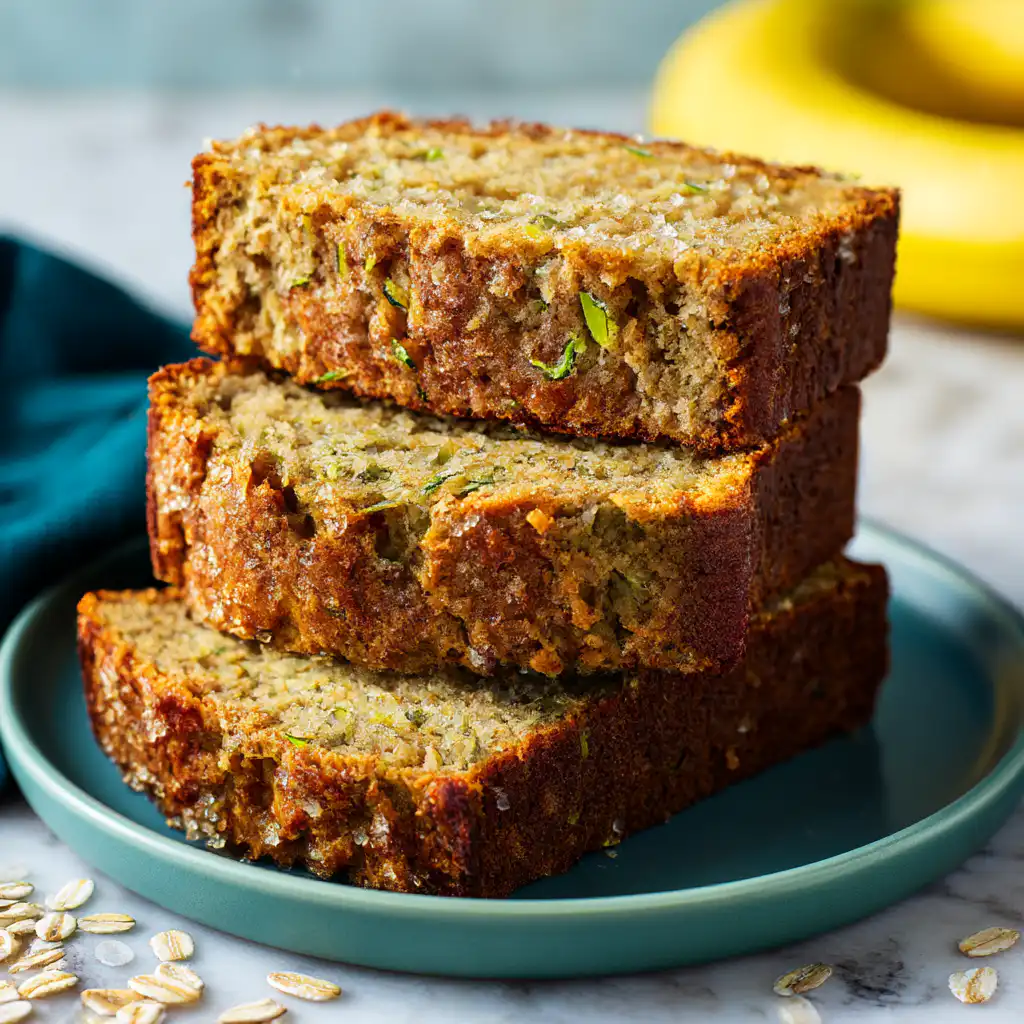 Simple Whole Wheat Banana Zucchini Bread