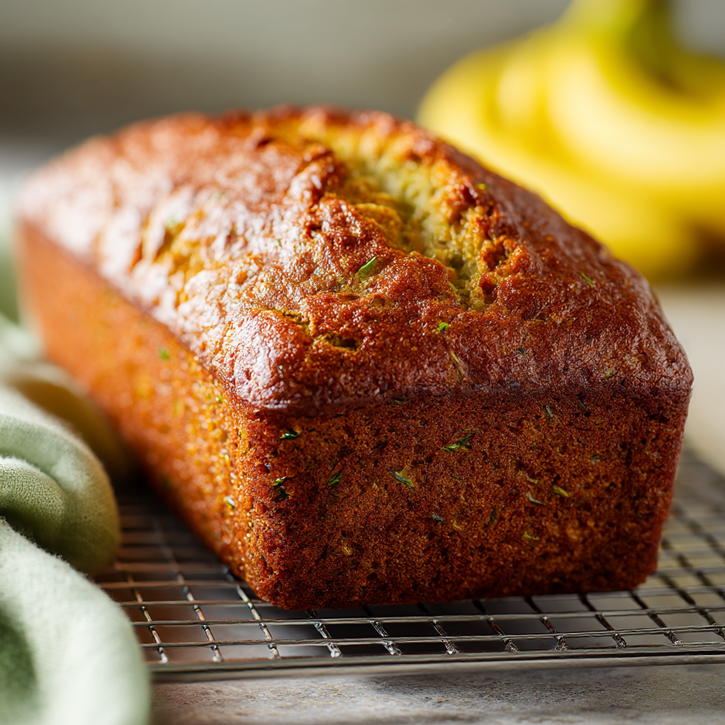 Simple Whole Wheat Banana Zucchini Bread - step by step