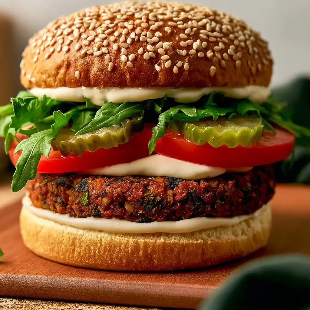 Delicious Eggplant Burger - step by step