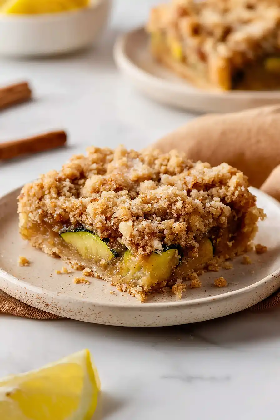Golden Zucchini Cobbler Bars - step by step