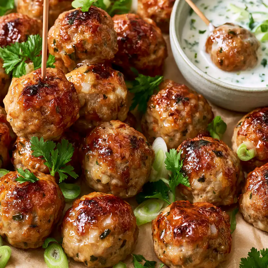 Healthy Broccoli Cheddar Turkey Meatballs