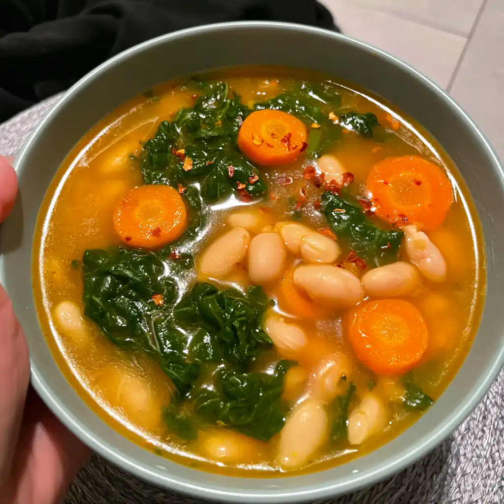 Easy Tuscan White Bean Soup - step by step