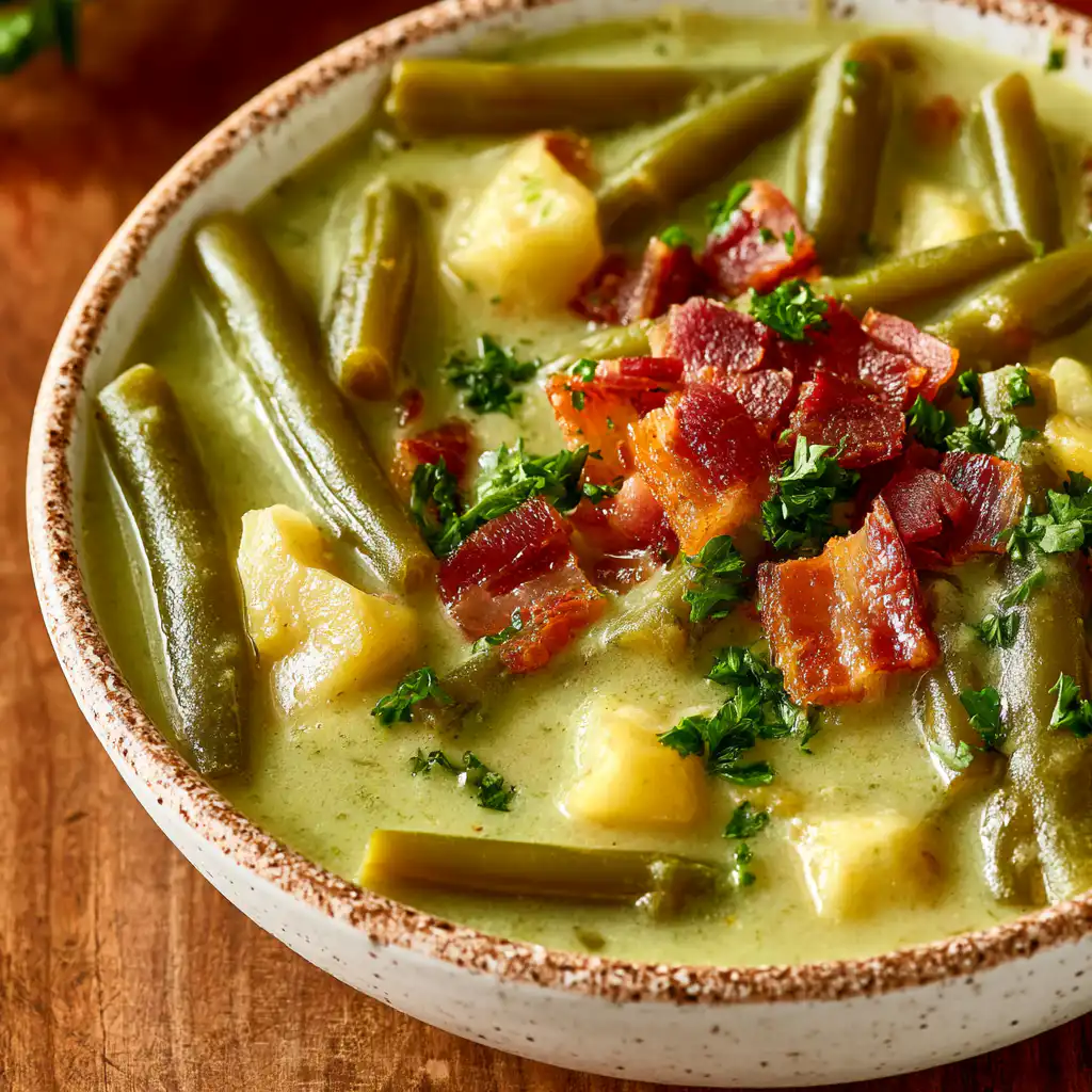 German Green Bean Soup Recipe - step by step