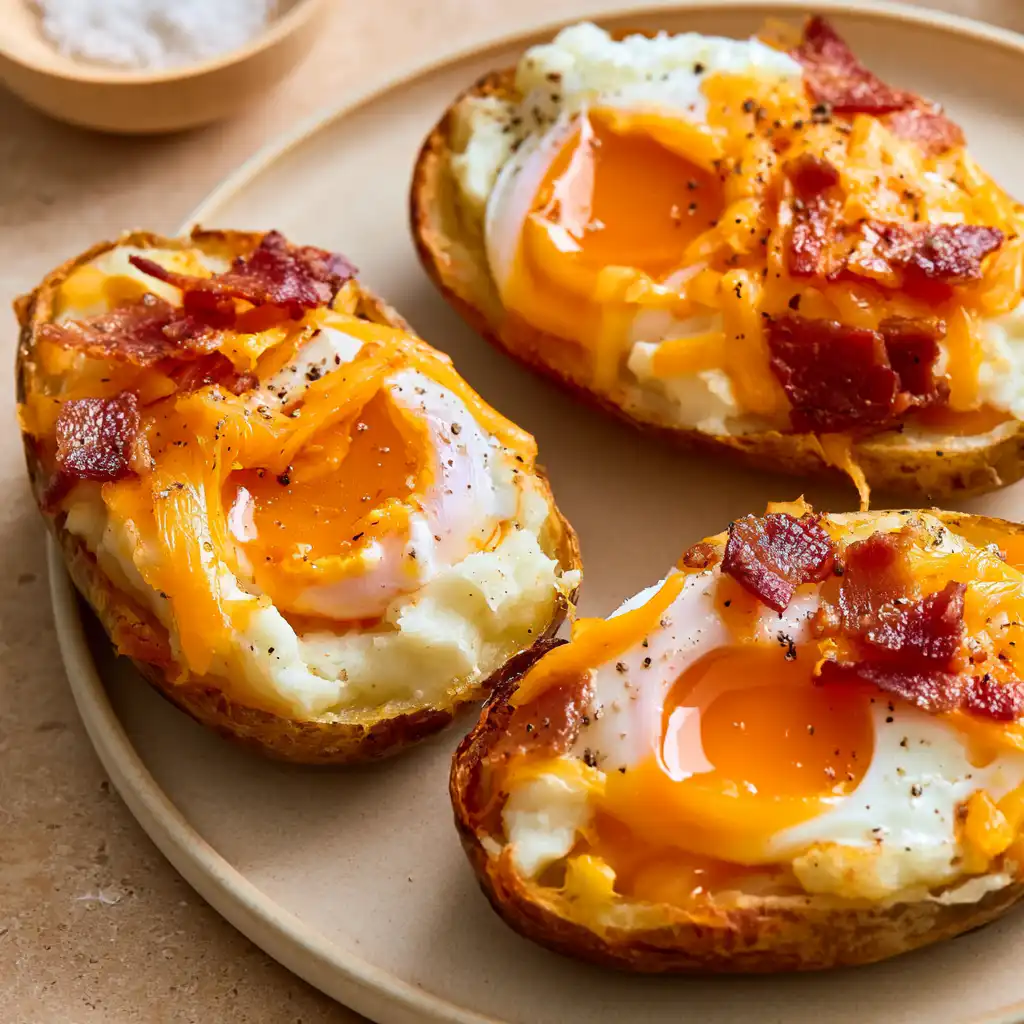 Twice Baked Breakfast Potatoes